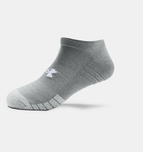 Heatgear No Show Socks 3Pk Grey, Black, White