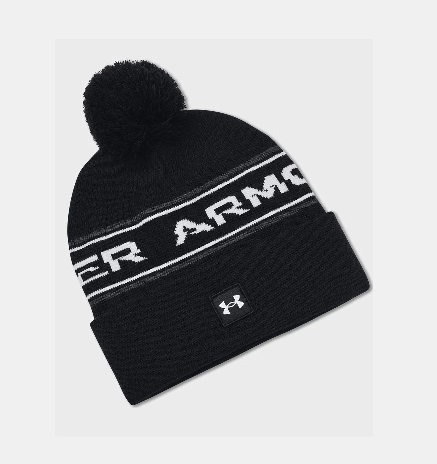 UA Halftime Pom Beanie Black/White