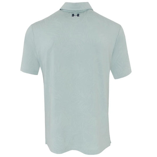 UA Playoff Jacquard Polo Enamel Blue/Refresh Mint