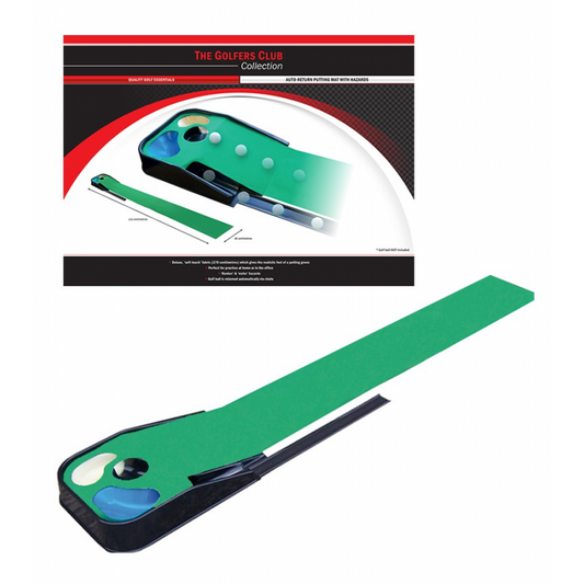 Auto Return Putting Mat With Hazards