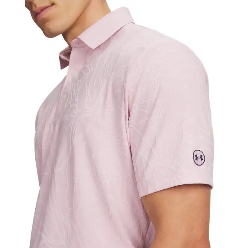 UA ArmourDry Jacquard Polo 6009737 Pink