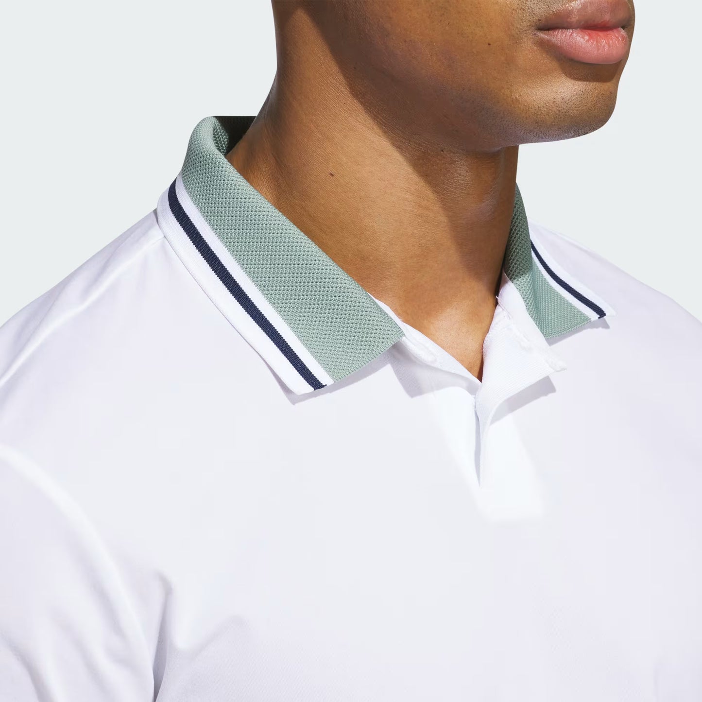 adidas Beyond Twistknit Golf Polo Shirt - White
