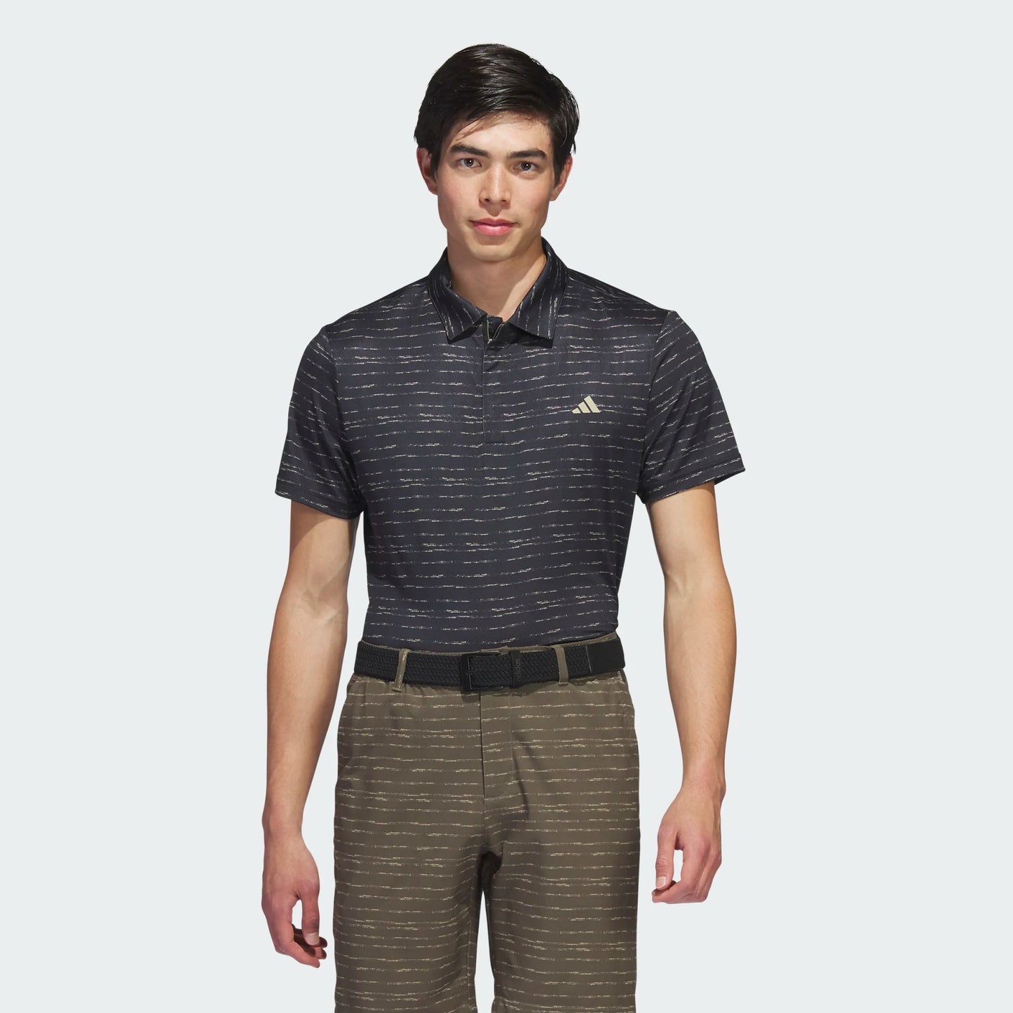 STRIPE ZIP POLO