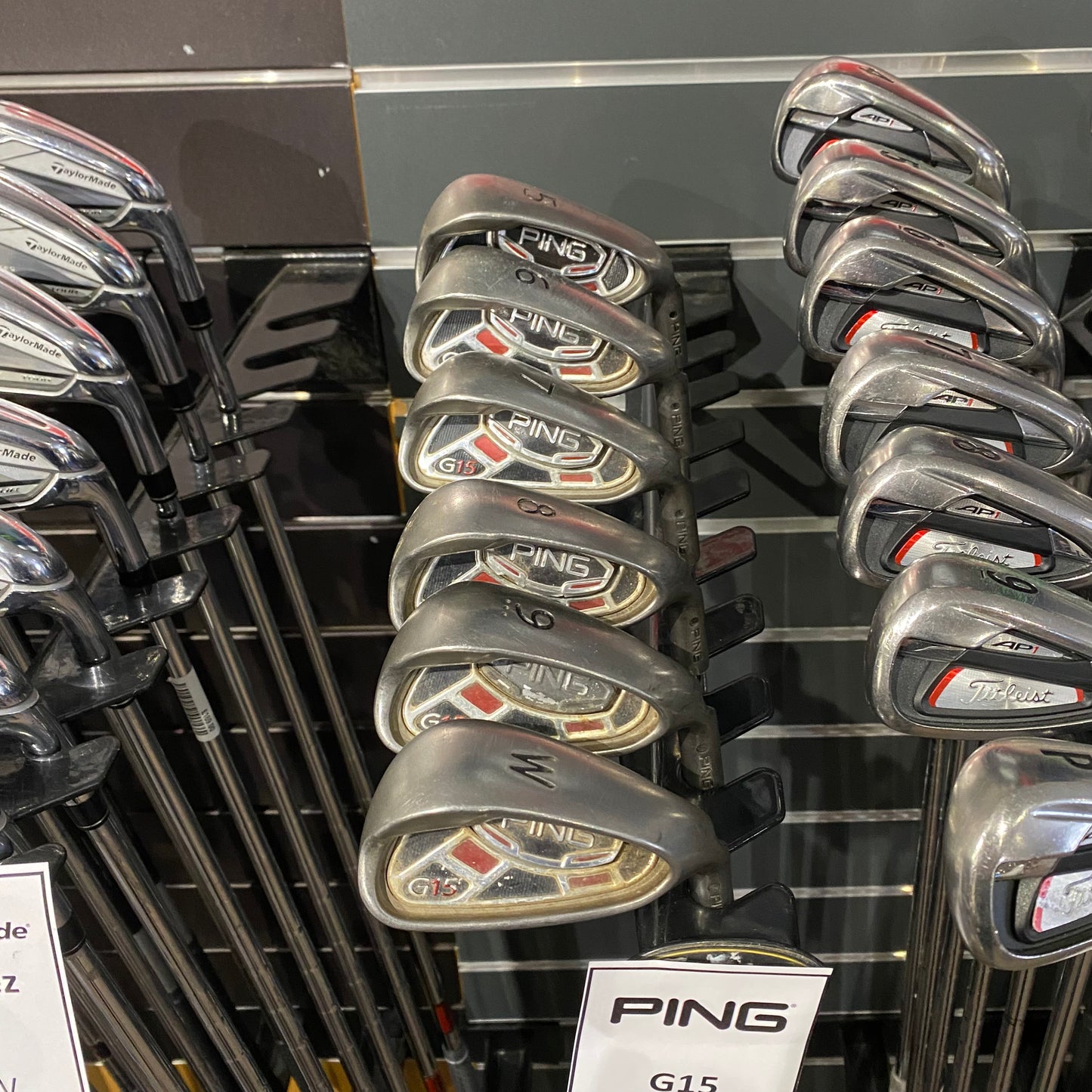 G15 Irons 5-PW Reg Steel Black Dot