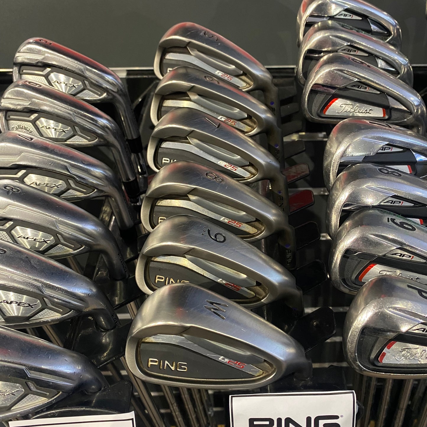 G25 Irons 5-PW Black Dot Steel Reg
