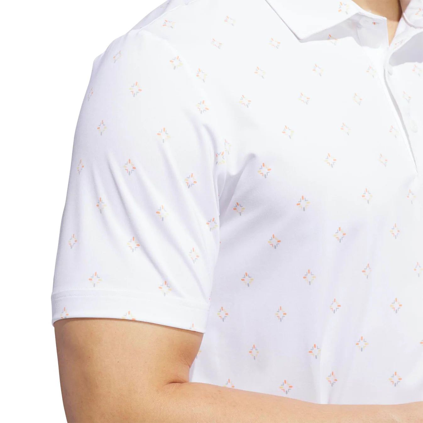 adidas Ultimate365 Essence Print Golf Polo Shirt - White
