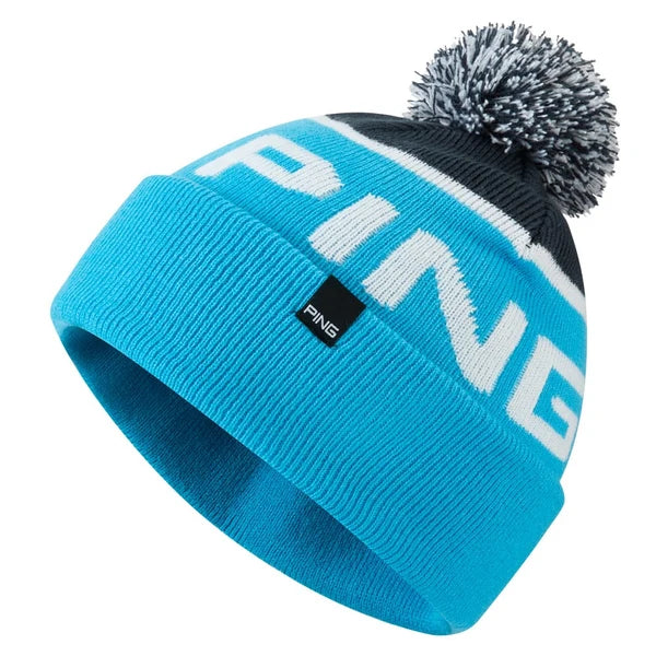 Ping Anderson Bobble Beanie - Cyan Multi