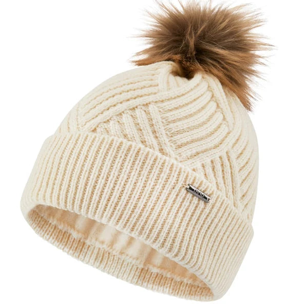 Ping Ladies Maggs Bobble Beanie - Pristine (Cream)