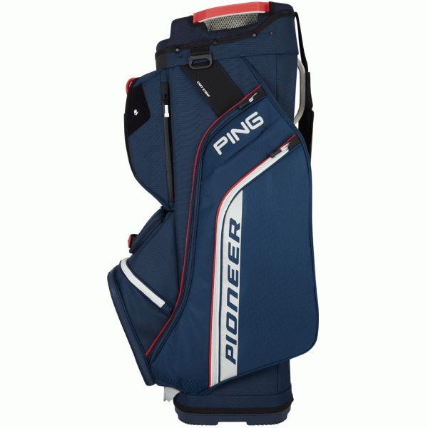 Pioneer 214 Cart Bag Navy/Platinum/Red