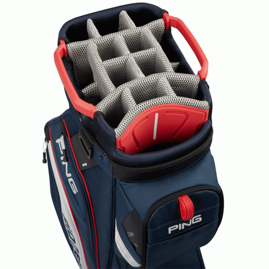 Pioneer 214 Cart Bag Navy/Platinum/Red