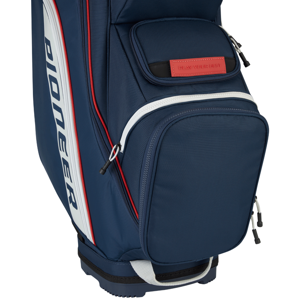 Pioneer 214 Cart Bag Navy/Platinum/Red