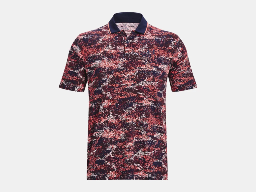 UA Iso-Chill Edge Polo Midnight Navy/Venom Red
