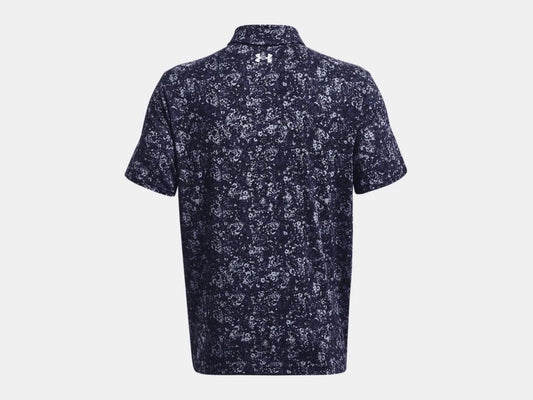 UA Playoff 3.0 Printed Polo Midnight Navy/Halo Grey