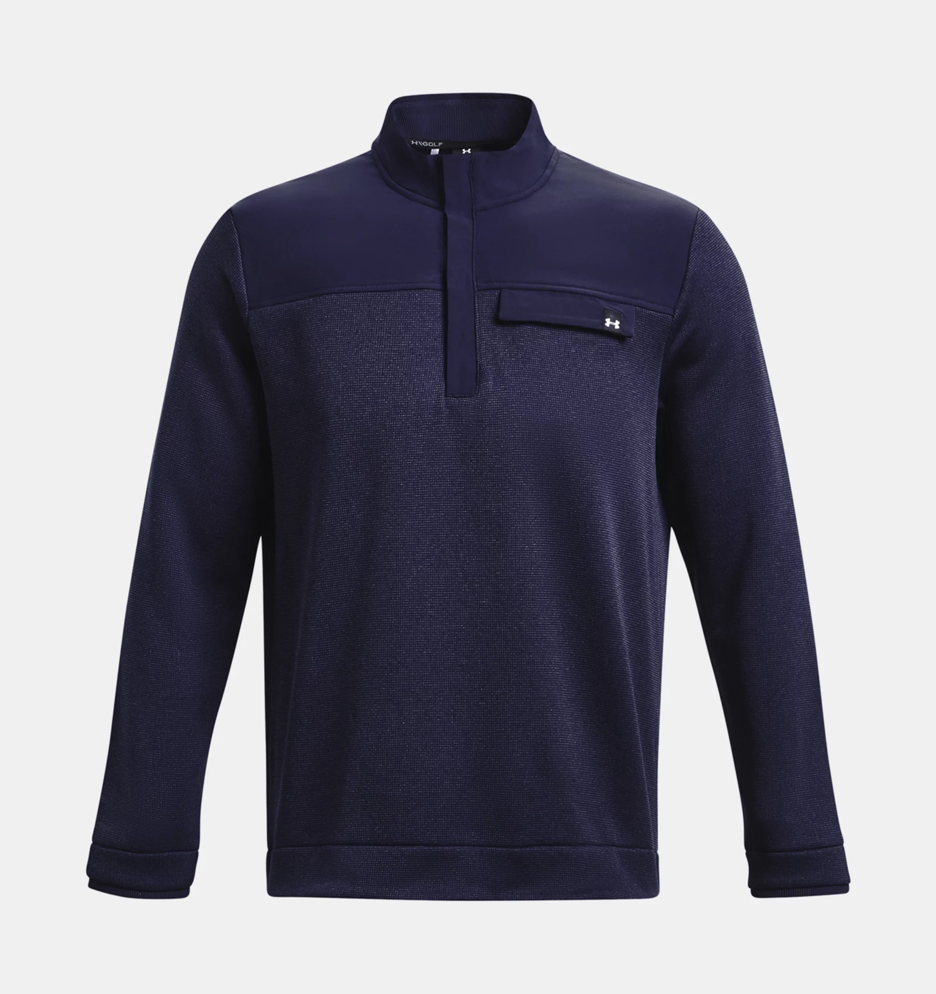 UA Storm Sweaterfleece HZ Midnight Navy White dunesgolfshop