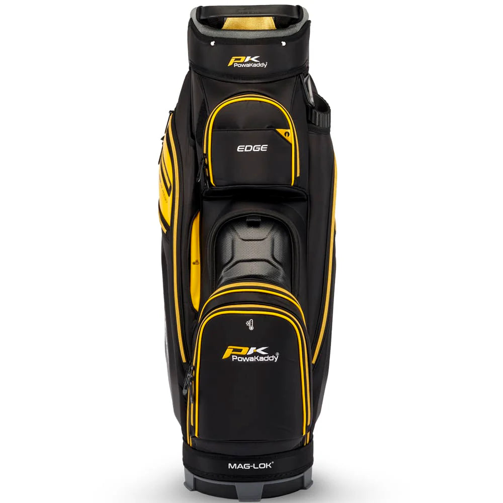 PowaKaddy EDGE Cart Bag - Black / Yellow