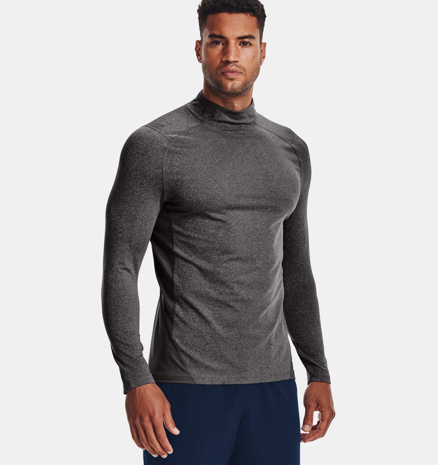 UA CG Armour Fitted Mock Grey