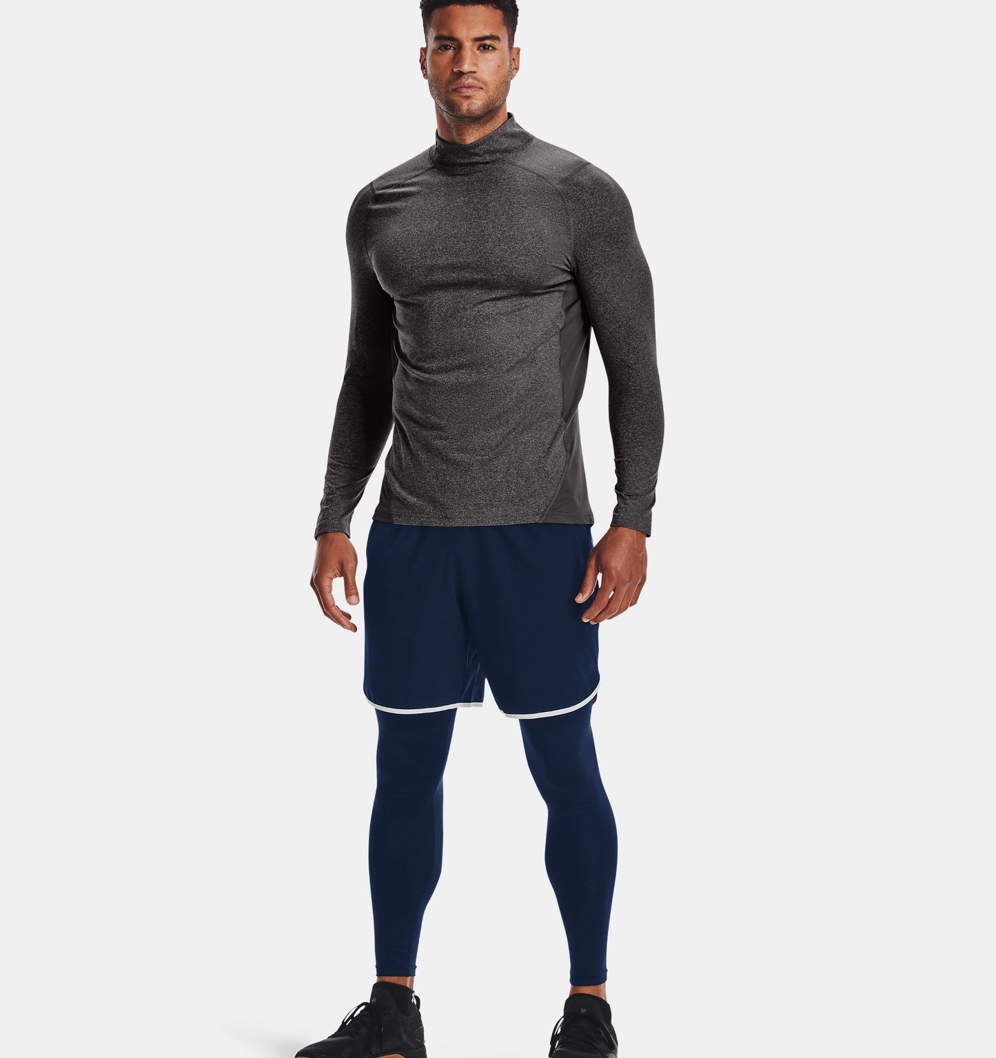UA CG Armour Fitted Mock Grey
