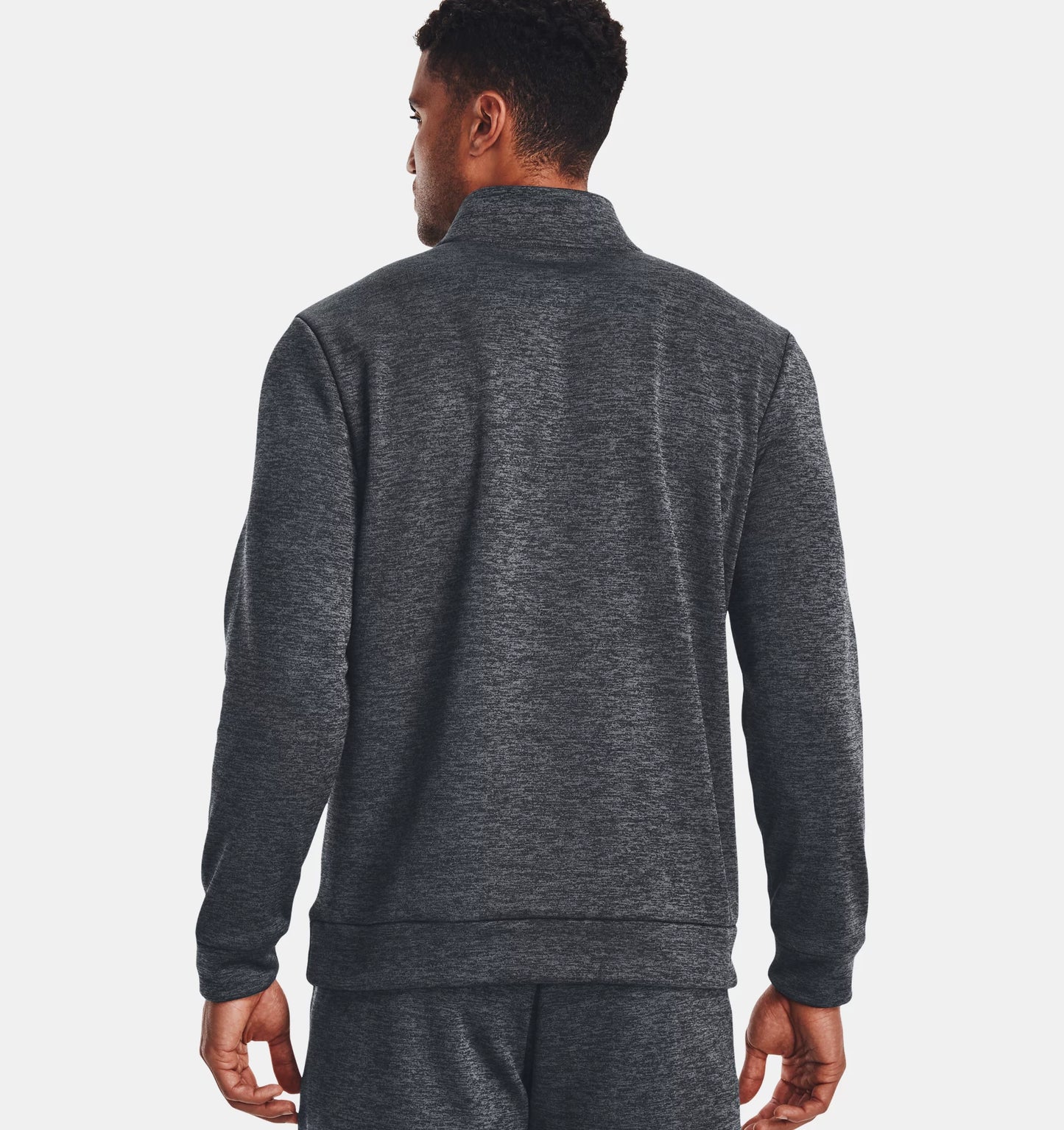 UA Armour Fleece 1/4 Zip Pitch Grey
