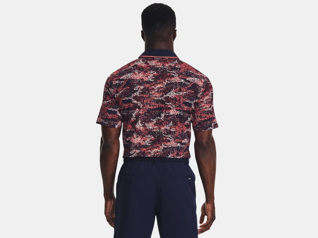 UA Iso-Chill Edge Polo Midnight Navy/Venom Red