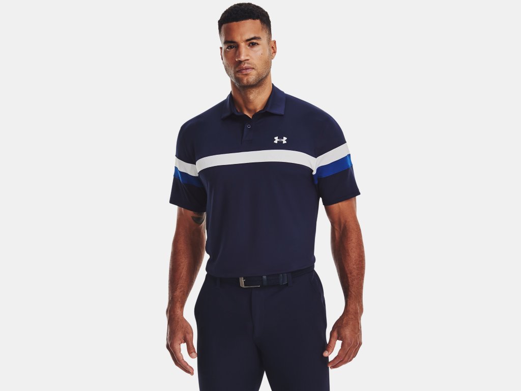 T2G Color Block Polo Midnight Navy