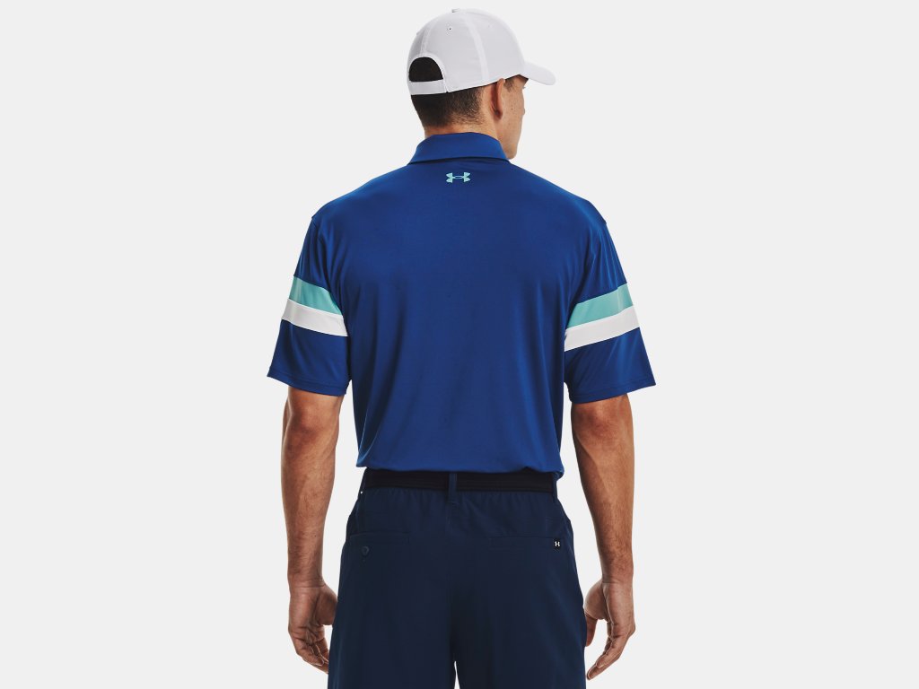 UA T2G Colour Block Polo Blue Mirage/White/Glacier