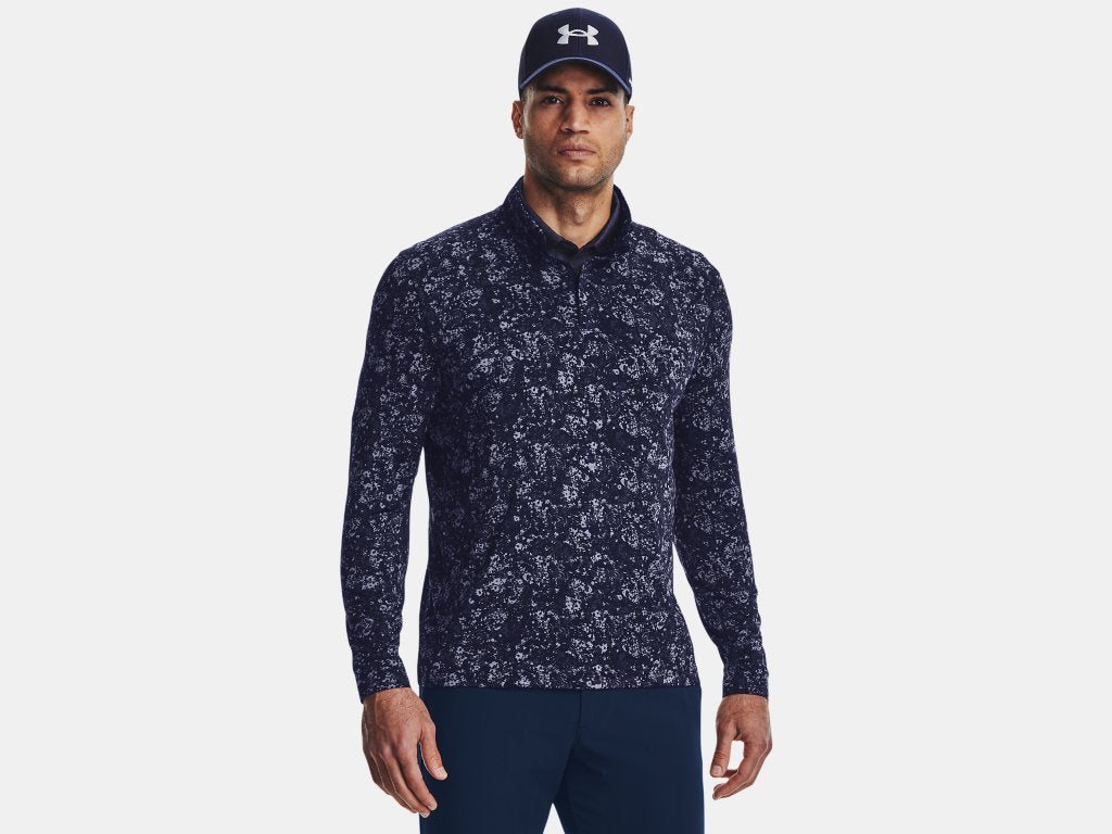 UA Playoff Novelty 1/4 Zip Midnight Navy