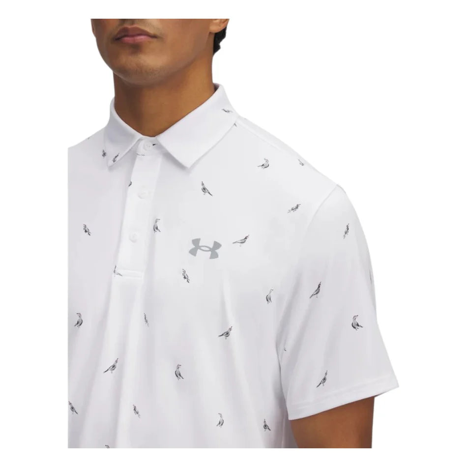 UA Playoff 3.0 Printed Polo White/Steel