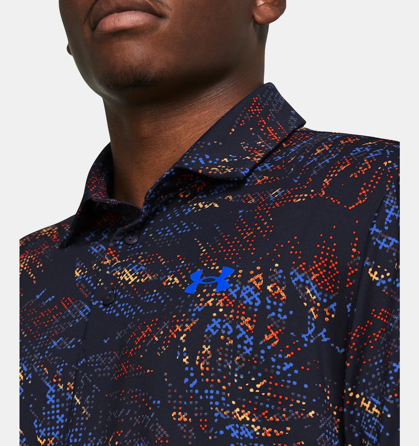UA Playoff 3.0 Printed Polo Midnight Navy/Phoenix