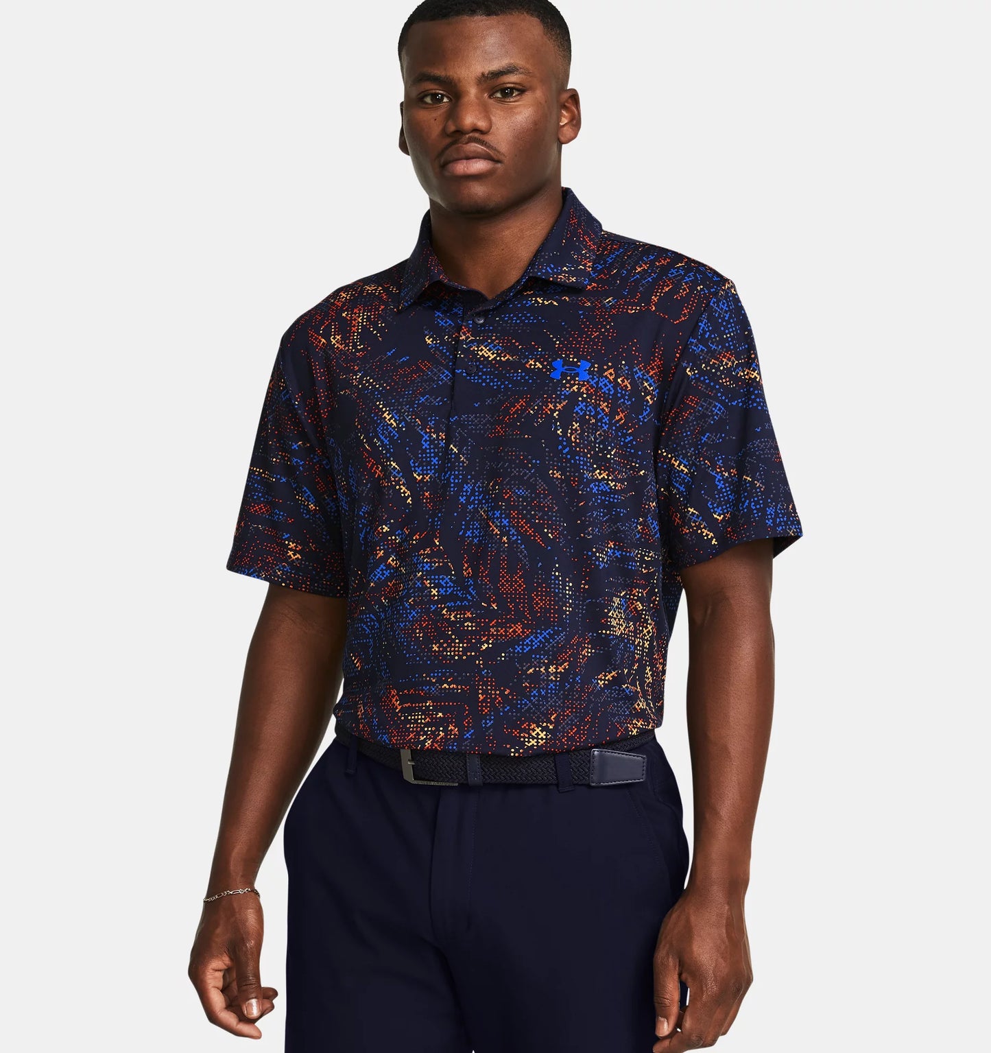 UA Playoff 3.0 Printed Polo Midnight Navy/Phoenix