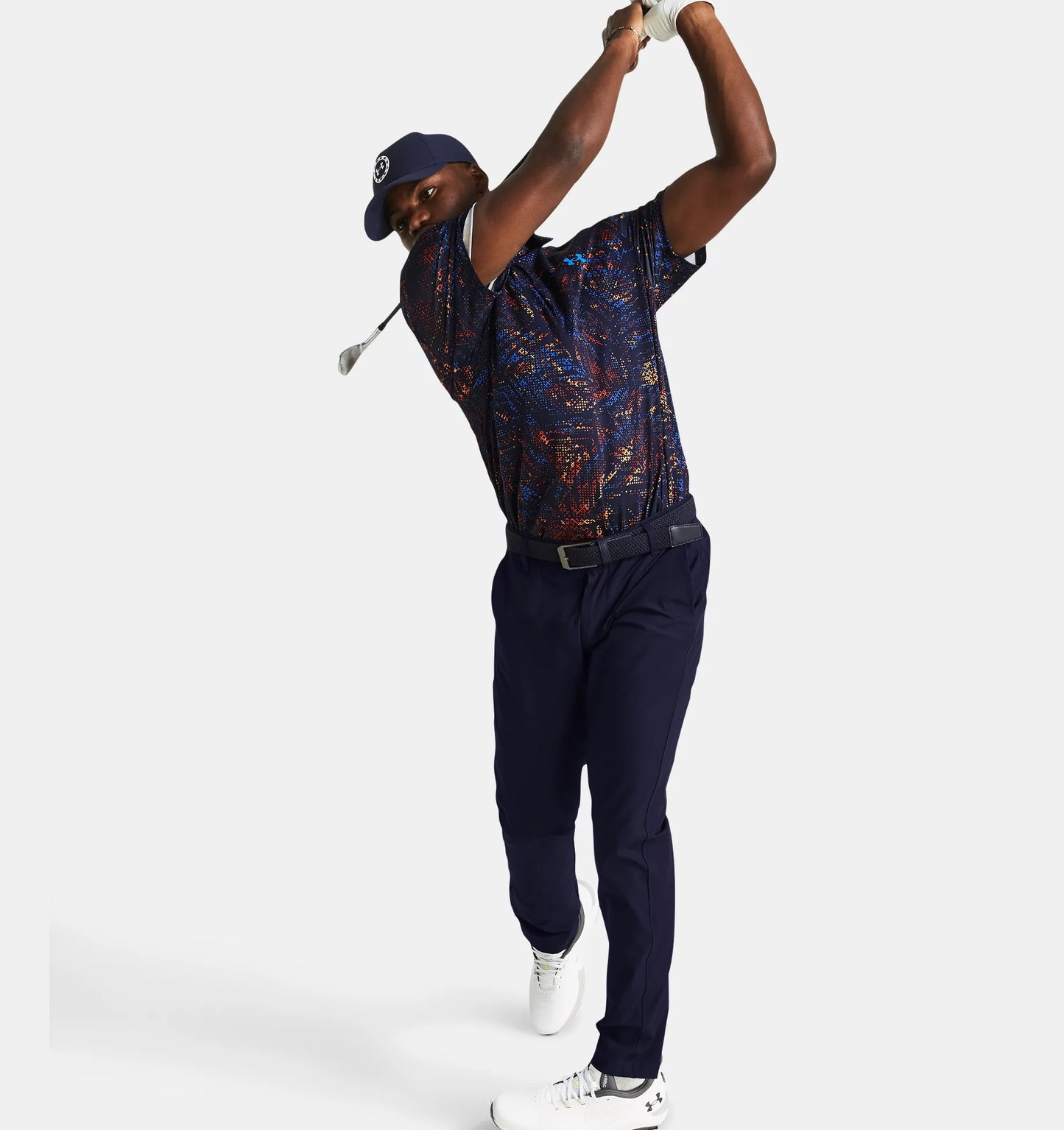 UA Playoff 3.0 Printed Polo Midnight Navy/Phoenix