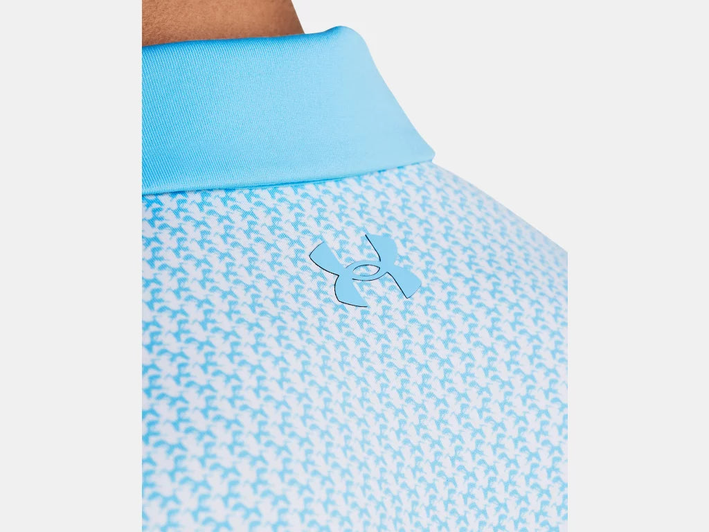 UA Playoff 3.0 Printed Polo Sky Blue