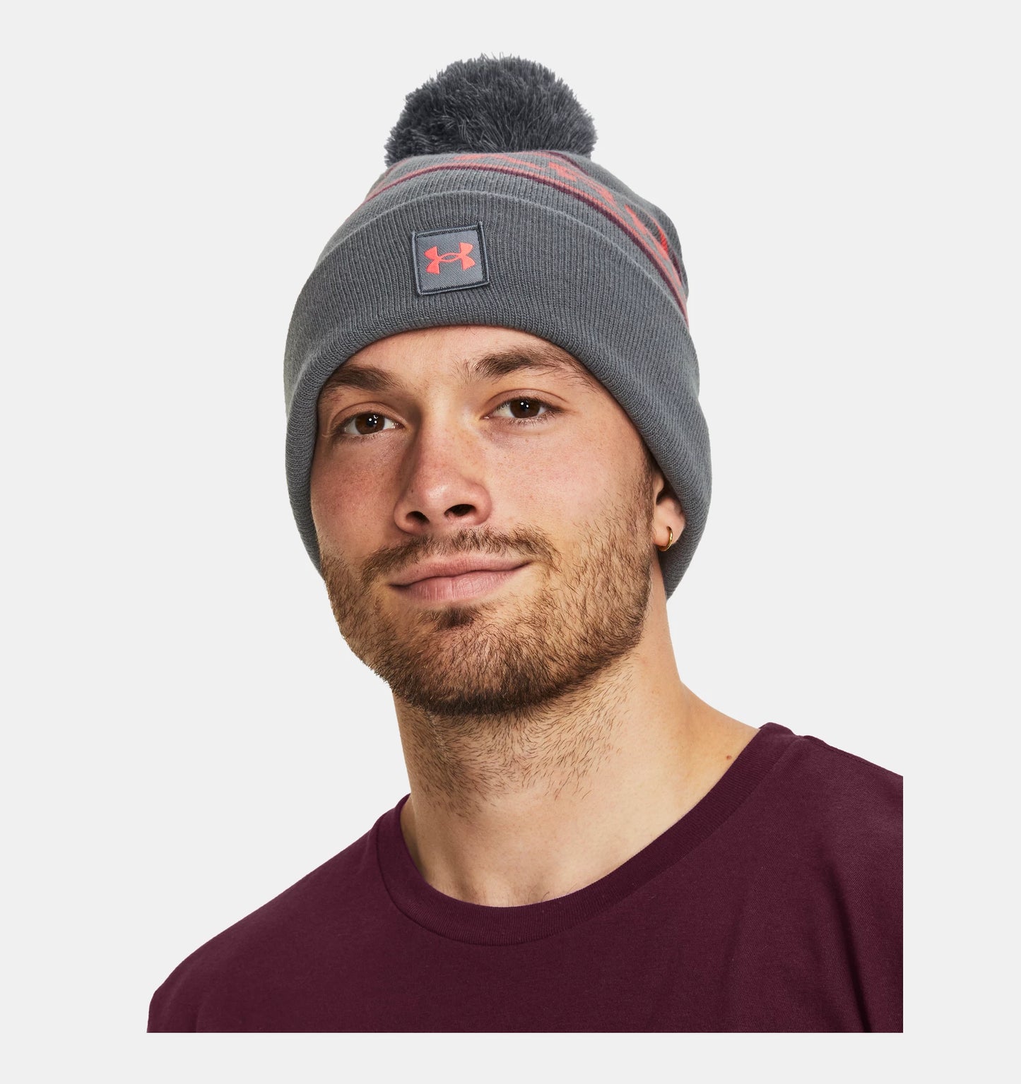 UA Halftime Pom Beanie Grey