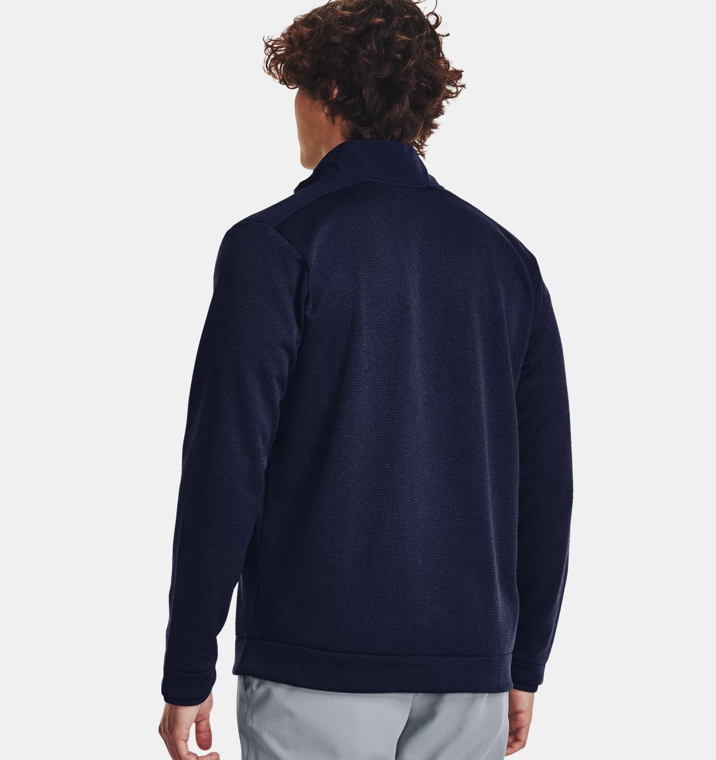 UA Storm Sweaterfleece HZ Midnight Navy/White