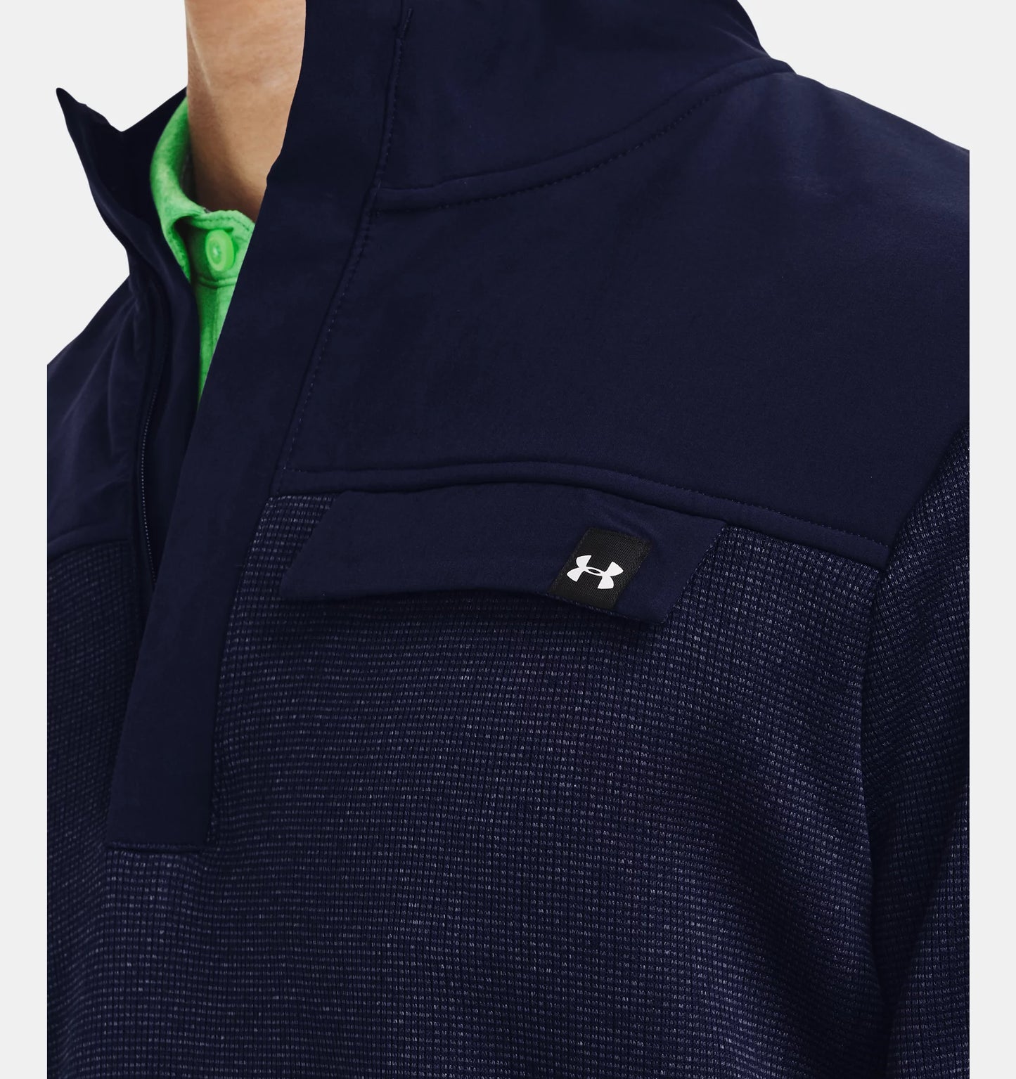 UA Storm Sweaterfleece HZ Midnight Navy/White