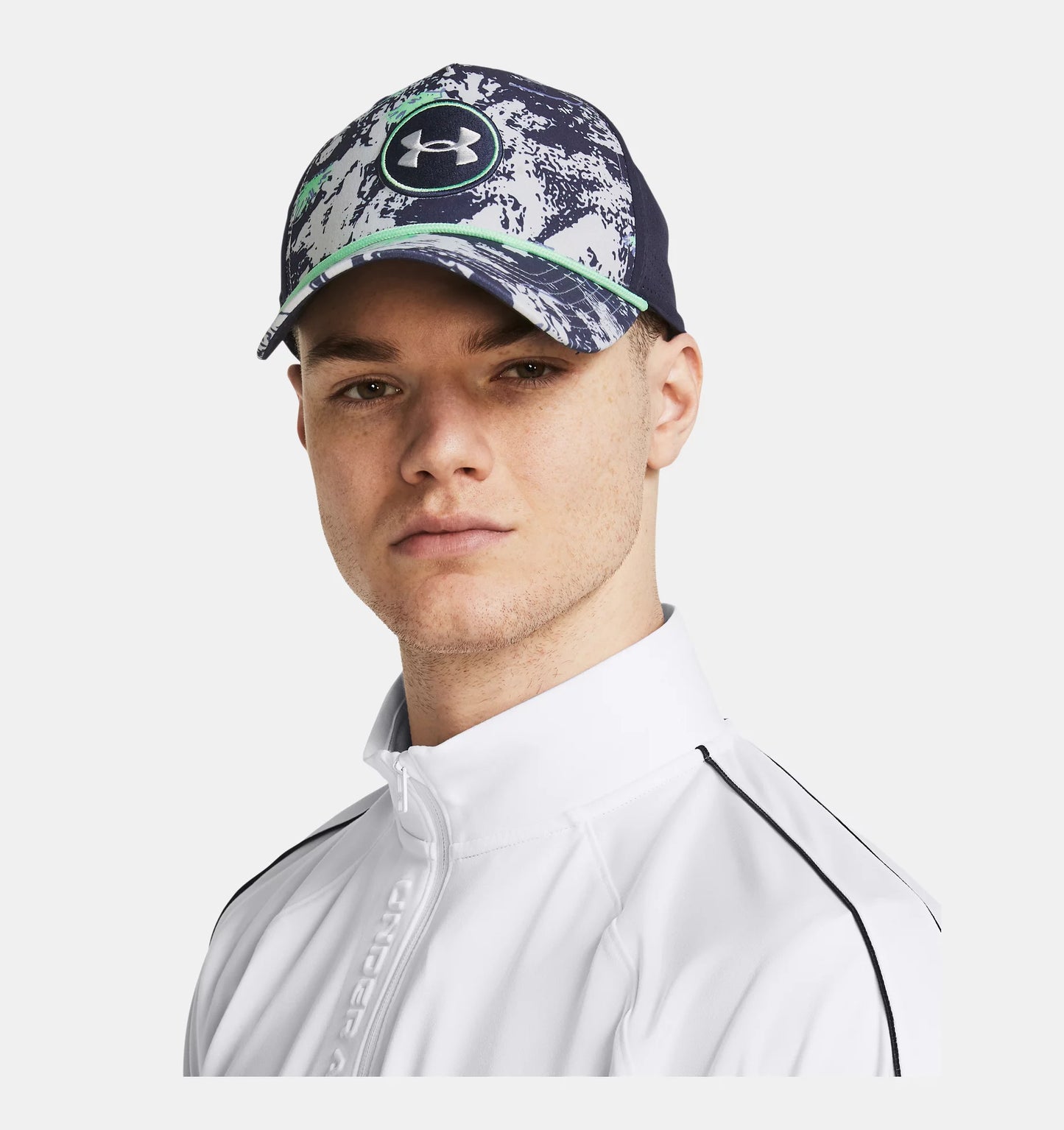 UA M Driver Snapback, Navy-Green