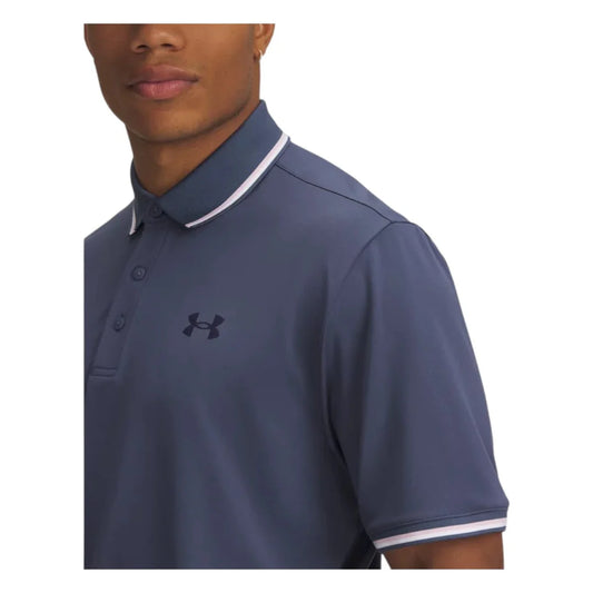 UA Playoff 3.0 Rib Polo Grey/Pink/Navy