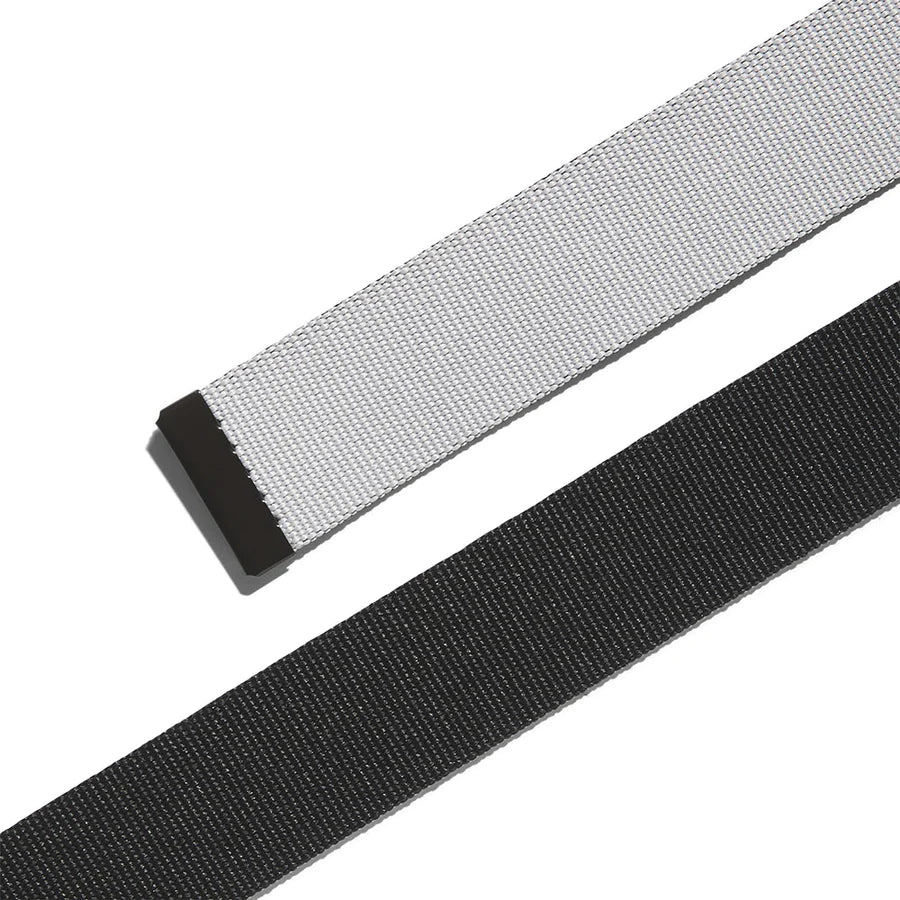 REVERSE WEB BELT - Black/Grey Two