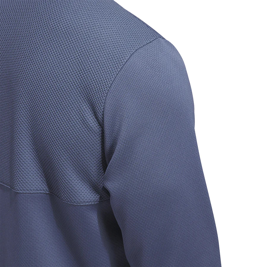 TEXTURED 1/4 ZIP PULLOVER - Preloved Ink
