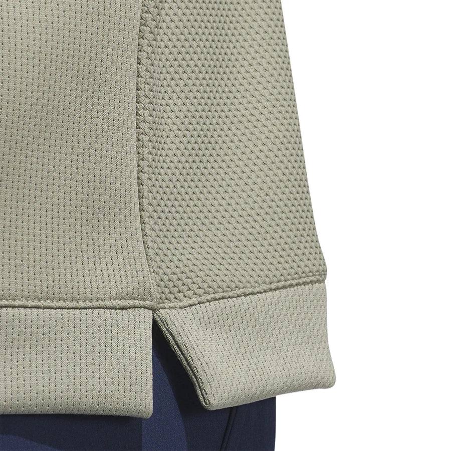 TEXTURED 1/4 ZIP PULLOVER - Silver Pebble