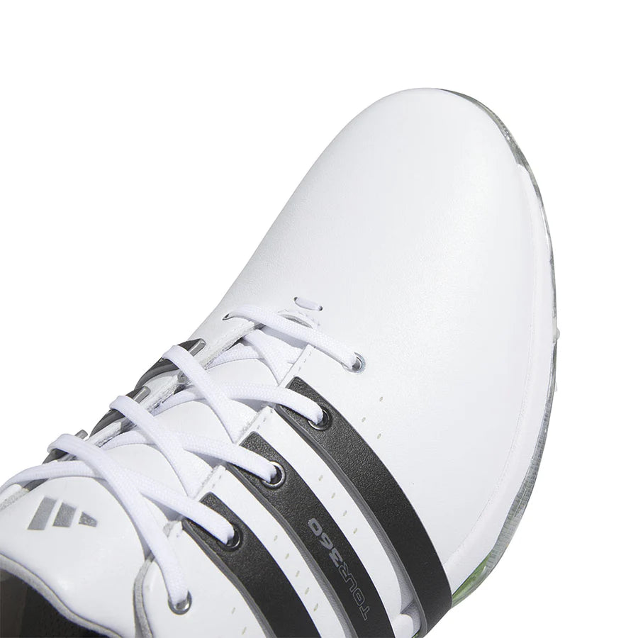 Tour 360 24 Waterproof Golf Shoes - White/Black/Green Spark