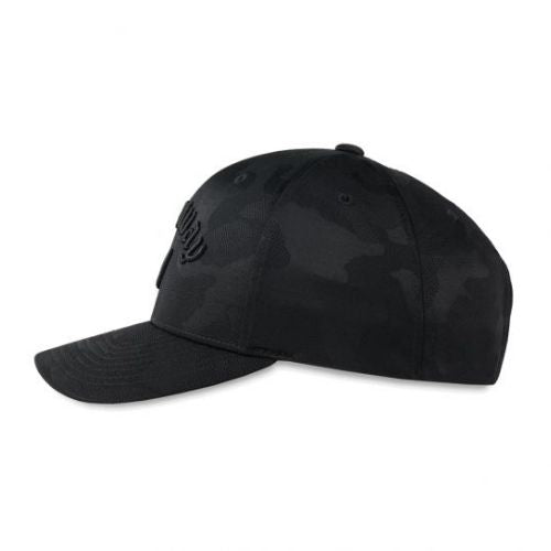 Camo Snapback Adjustable Cap Black