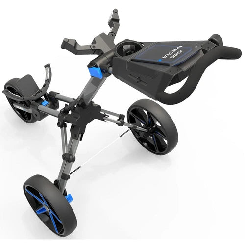 Micra Push Cart Gun Metal/Blue