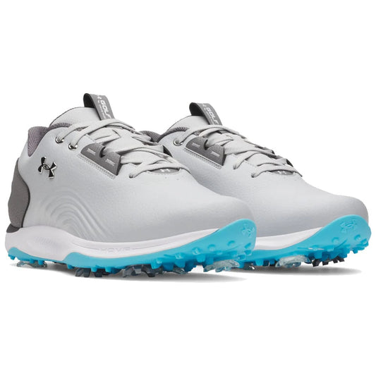 UA Drive Fade 2 Waterproof Spiked Golf Shoes - Grey / Steel