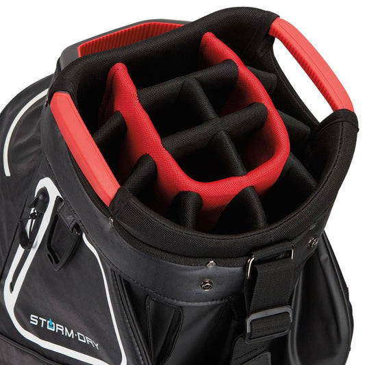 Storm-Dry Waterproof Cart Bag Black White Red