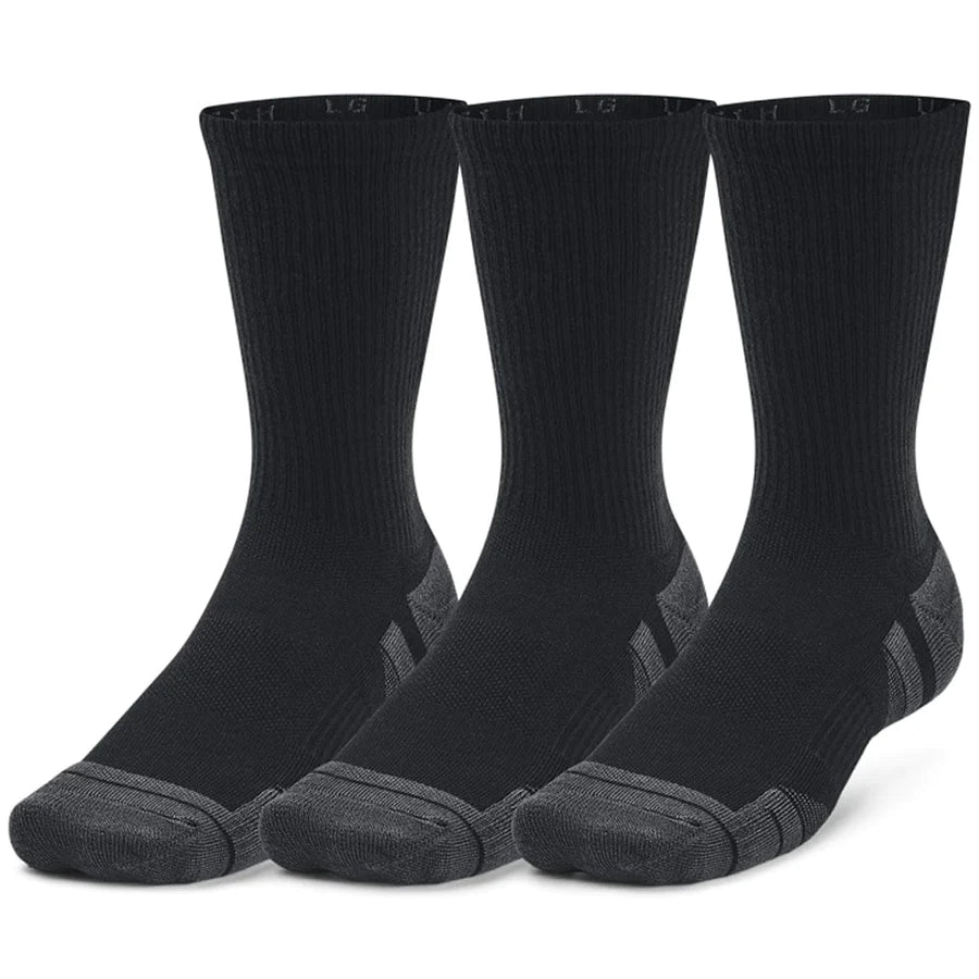 Performance Tech 3pk Crew Socks - Black