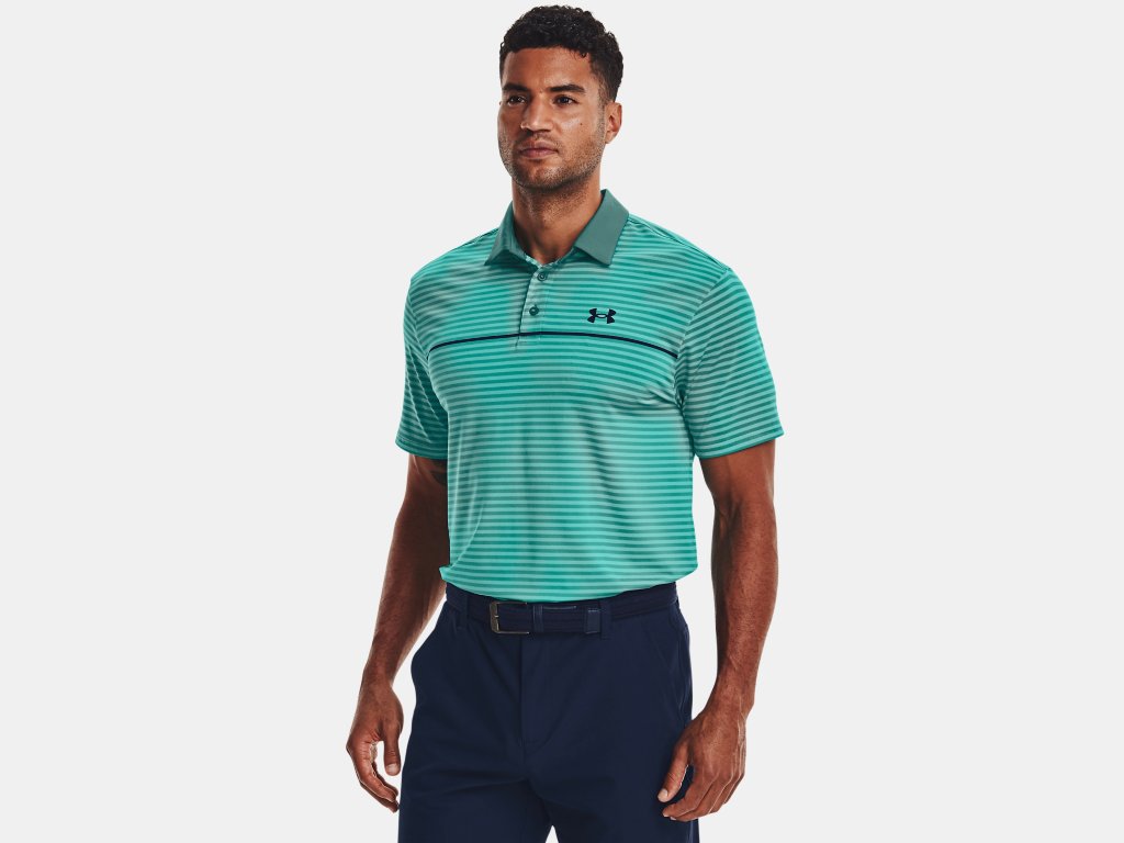 Playoff 2.0 Polo Cerulean Stripe