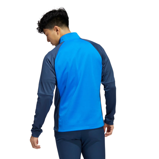 Mens Color Block Quarter Zip Pullover