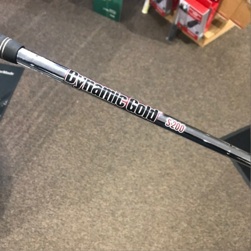 Left Hand Milled Grind 2 56:08 Wedge Black Dynamic Gold S200 steel shaft
