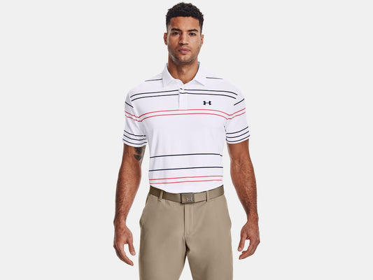 Playoff Polo 2.0 White Stripes