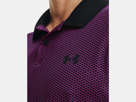 UA Perf 3.0 Printed Polo Black/Pink